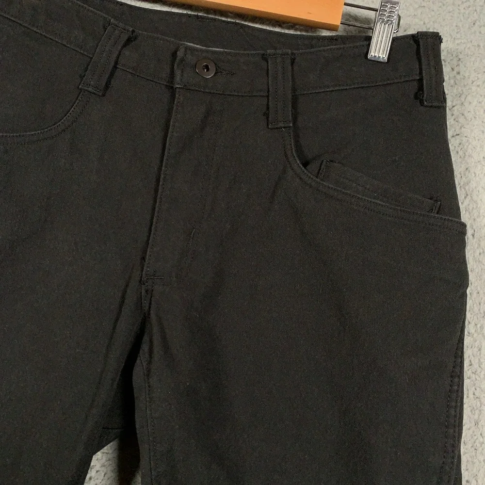1620 Foundation Utility Pants Mens 34 Black Cordura Workwear Made In USA Stretch